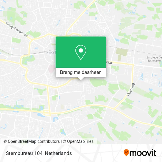 Stembureau 104 kaart