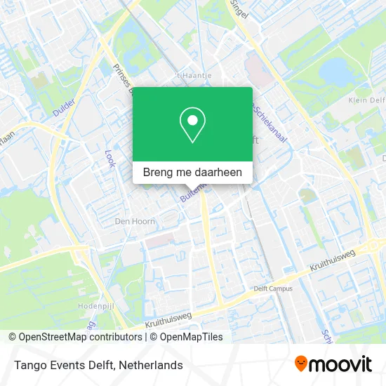 Tango Events Delft kaart