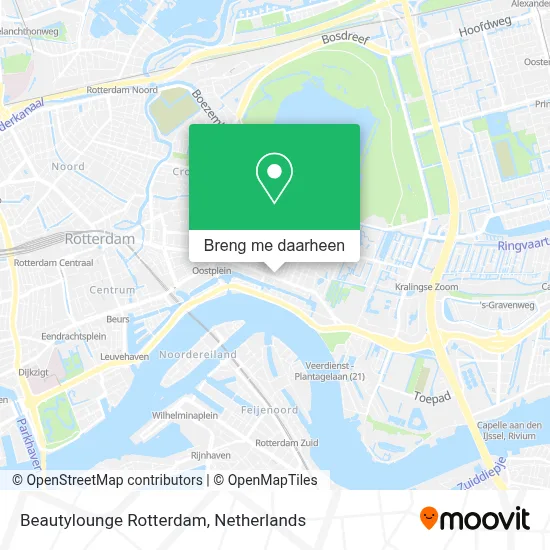 Beautylounge Rotterdam kaart