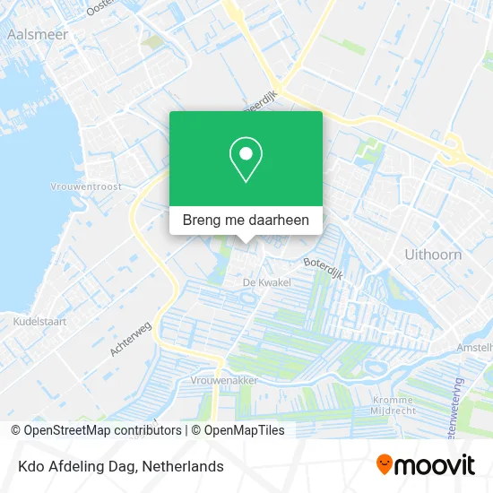 Kdo Afdeling Dag kaart