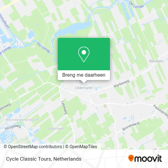 Cycle Classic Tours kaart