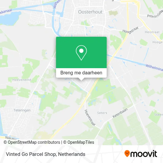 Vinted Go Parcel Shop kaart