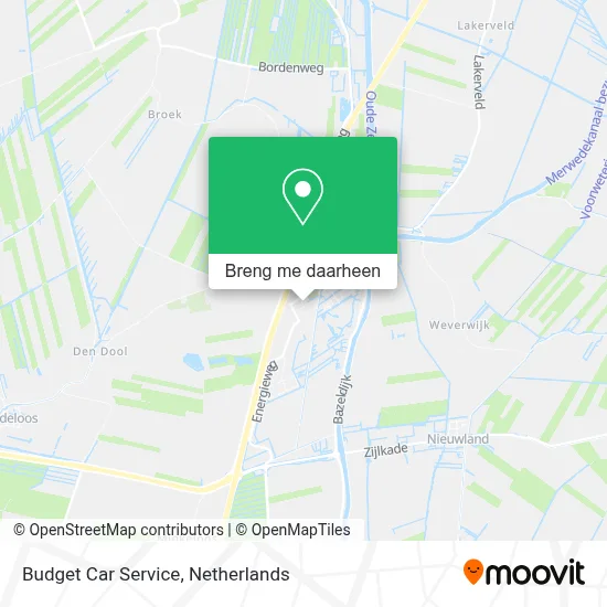 Budget Car Service kaart