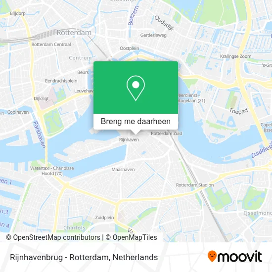 Rijnhavenbrug - Rotterdam kaart