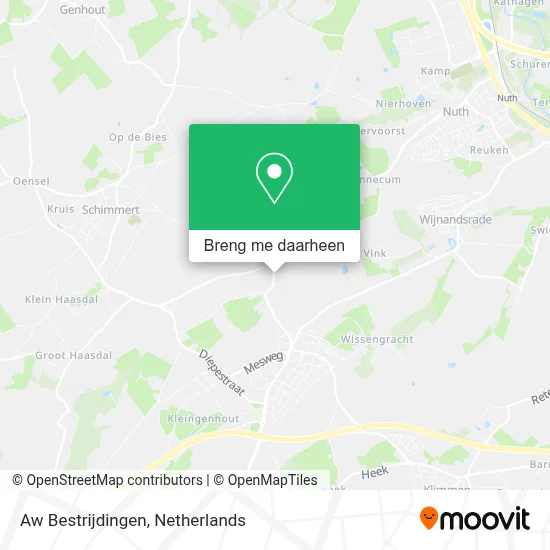 Aw Bestrijdingen kaart