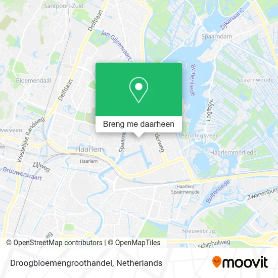 Droogbloemengroothandel kaart