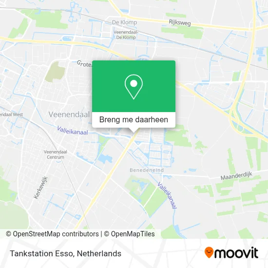 Tankstation Esso kaart