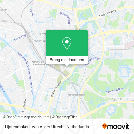 Lijstenmakerij Van Acker Utrecht kaart