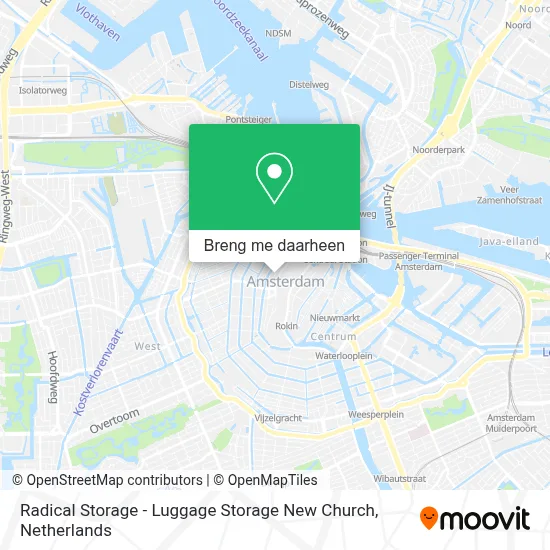 Radical Storage - Luggage Storage New Church kaart