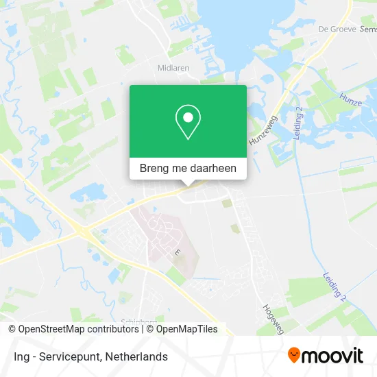 Ing - Servicepunt kaart