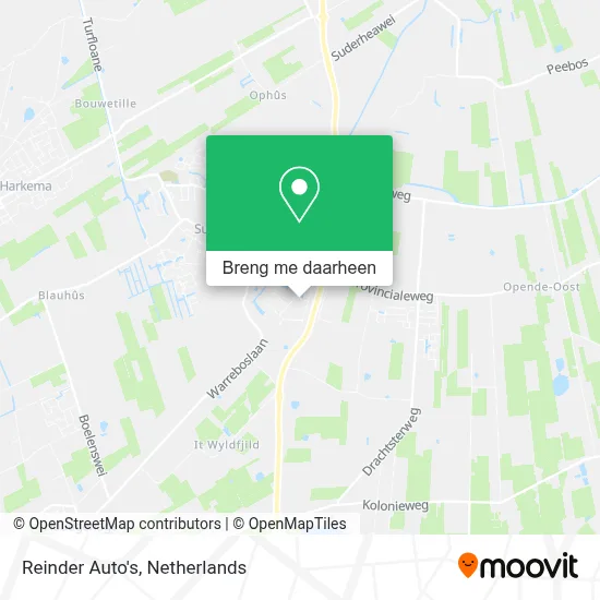 Reinder Auto's kaart