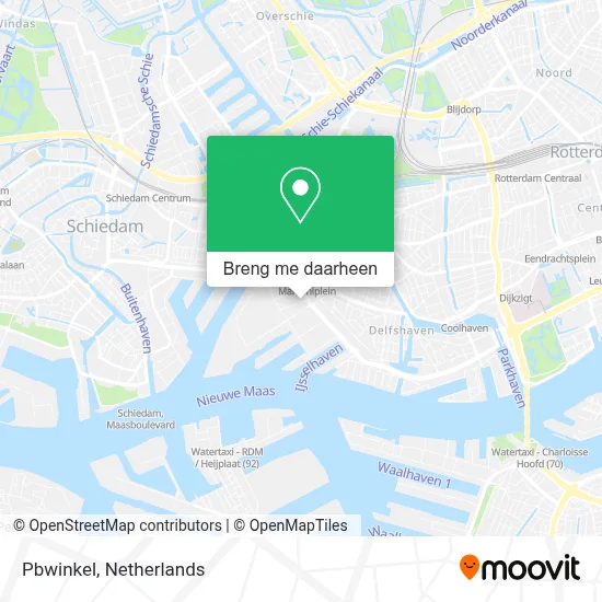 Pbwinkel kaart