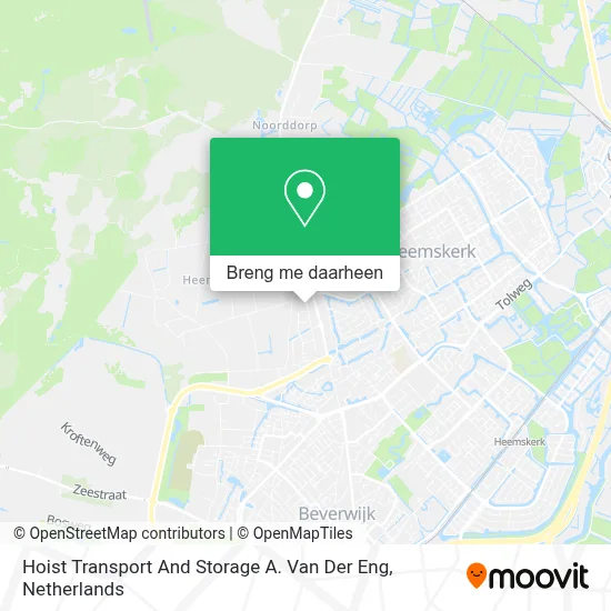 Hoist Transport And Storage A. Van Der Eng kaart