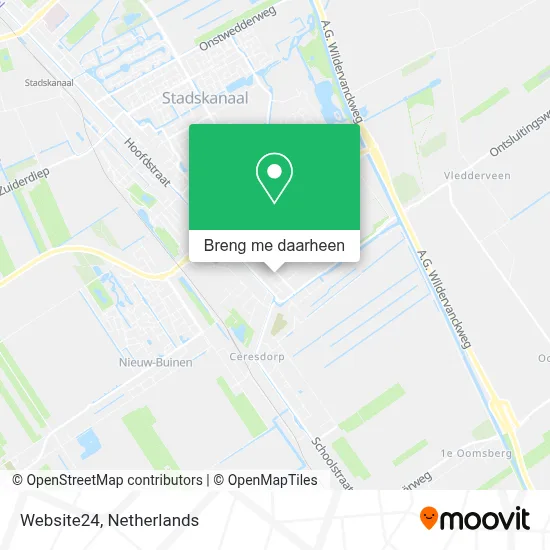 Website24 kaart