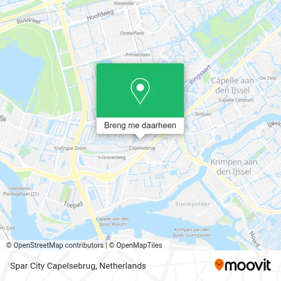 Spar City Capelsebrug kaart
