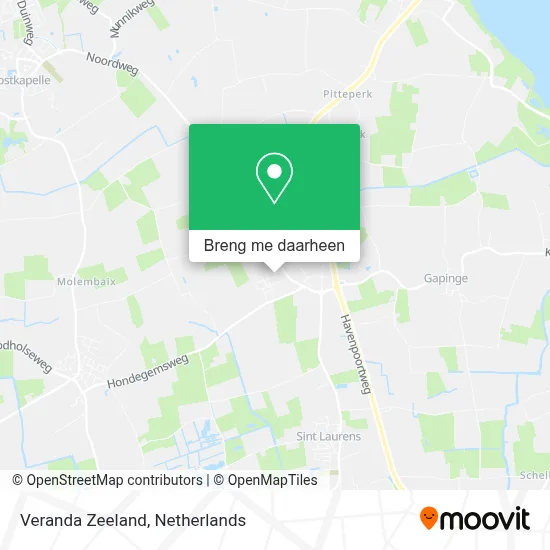 Veranda Zeeland kaart