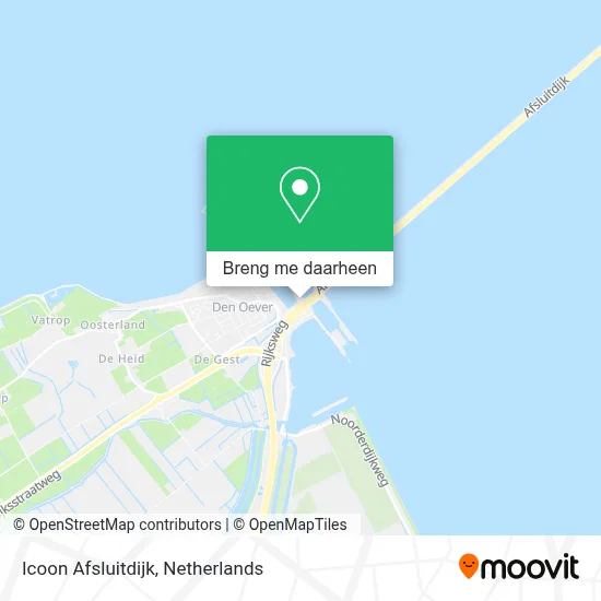 Icoon Afsluitdijk kaart