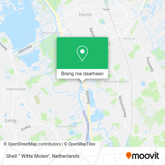 Shell " Witte Molen" kaart
