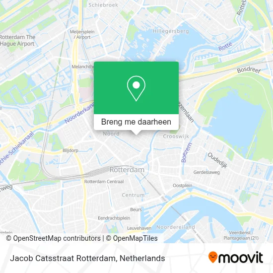 Jacob Catsstraat Rotterdam kaart