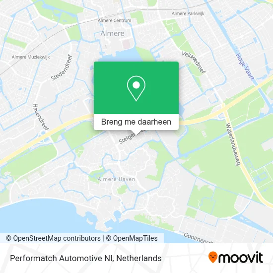 Performatch Automotive Nl kaart