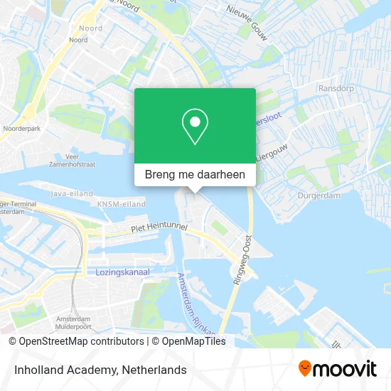 Inholland Academy kaart