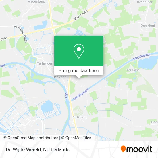 De Wijde Wereld kaart