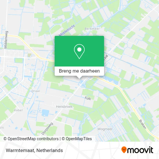 Warmtemaat kaart