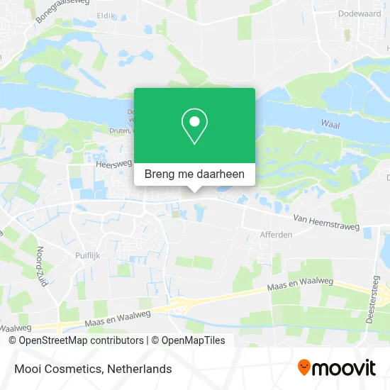 Mooi Cosmetics kaart