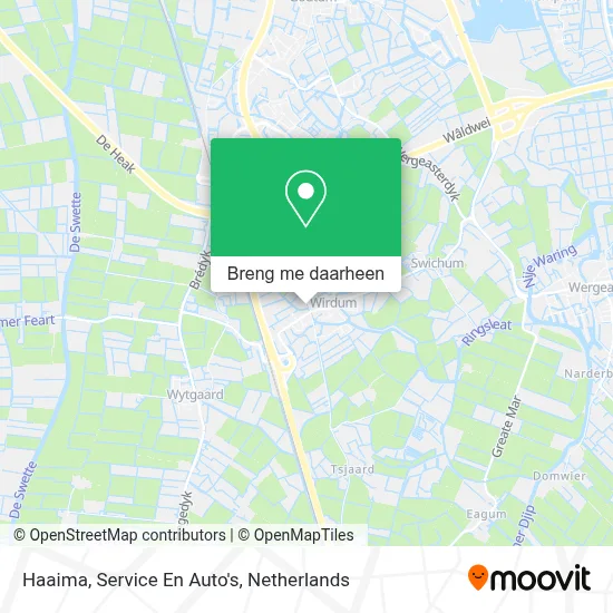 Haaima, Service En Auto's kaart