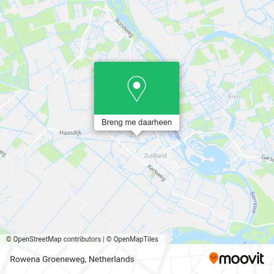 Rowena Groeneweg kaart