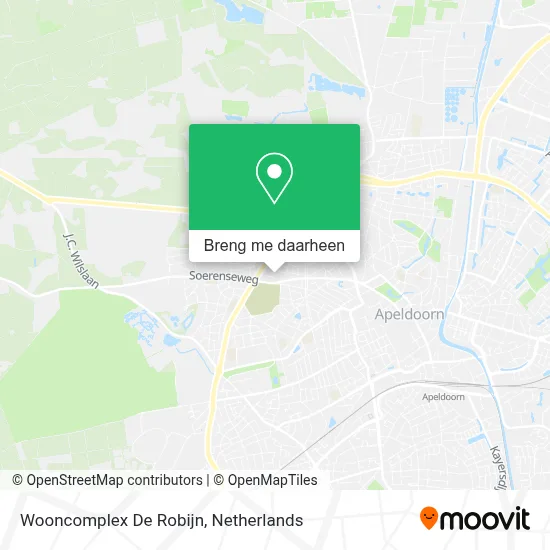 Wooncomplex De Robijn kaart