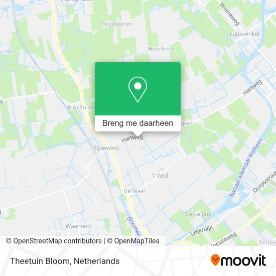 Theetuin Bloom kaart