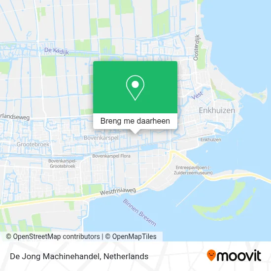 De Jong Machinehandel kaart
