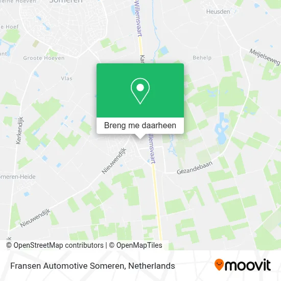 Fransen Automotive Someren kaart