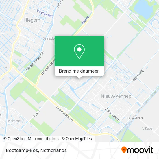 Bootcamp-Bos kaart