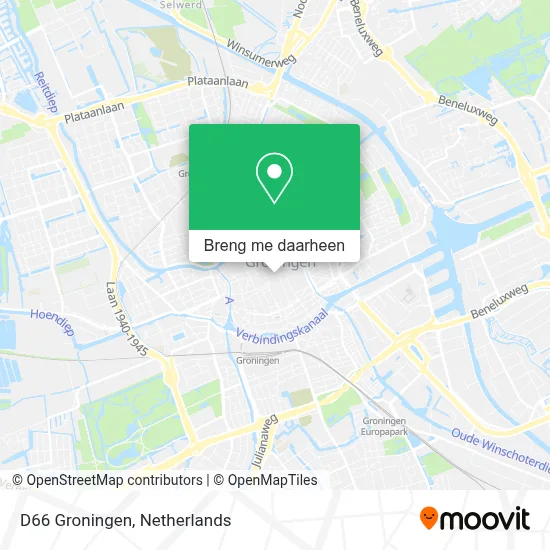 D66 Groningen kaart