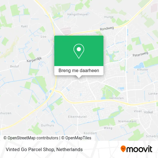 Vinted Go Parcel Shop kaart