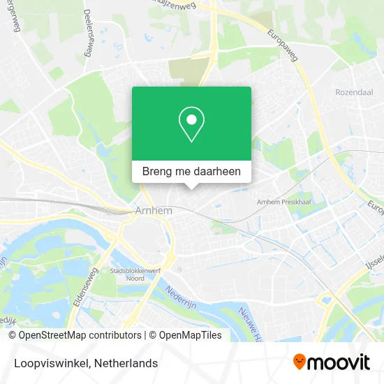 Loopviswinkel kaart