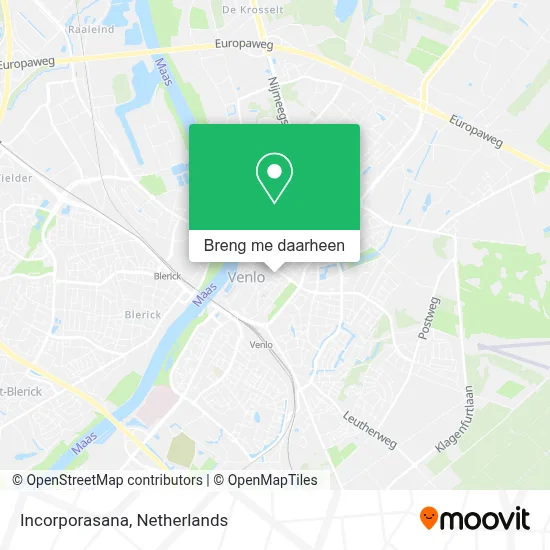 Incorporasana kaart