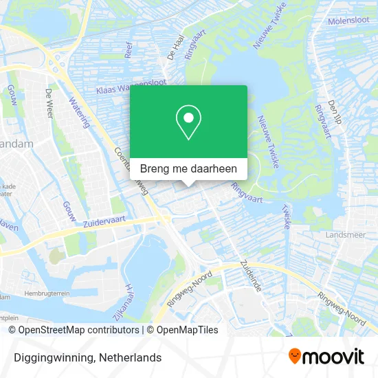 Diggingwinning kaart