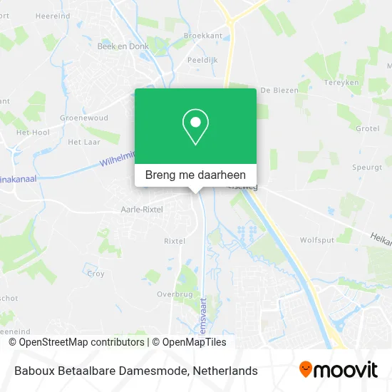 Baboux Betaalbare Damesmode kaart