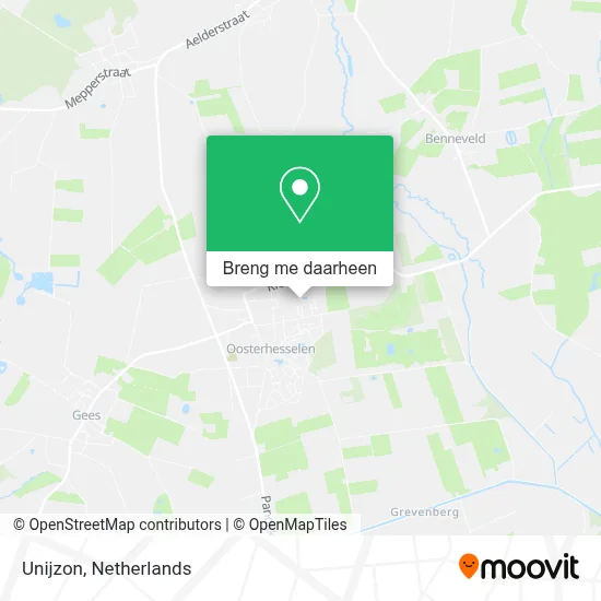 Unijzon kaart