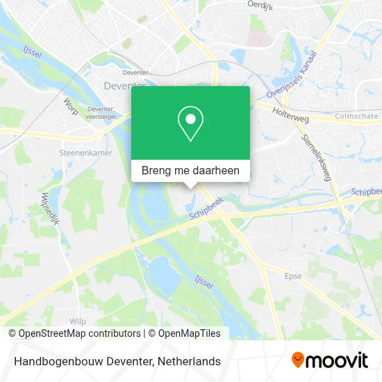 Handbogenbouw Deventer kaart