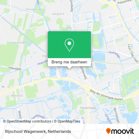 Rijschool Wagenwerk kaart