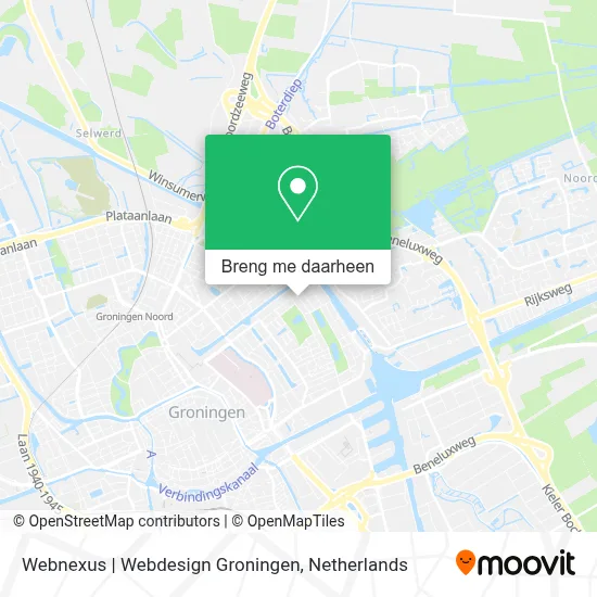 Webnexus | Webdesign Groningen kaart
