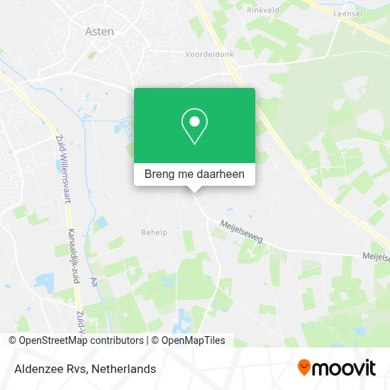 Aldenzee Rvs kaart