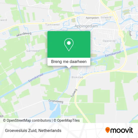 Groevesluis Zuid kaart