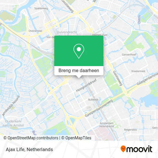 Ajax Life kaart