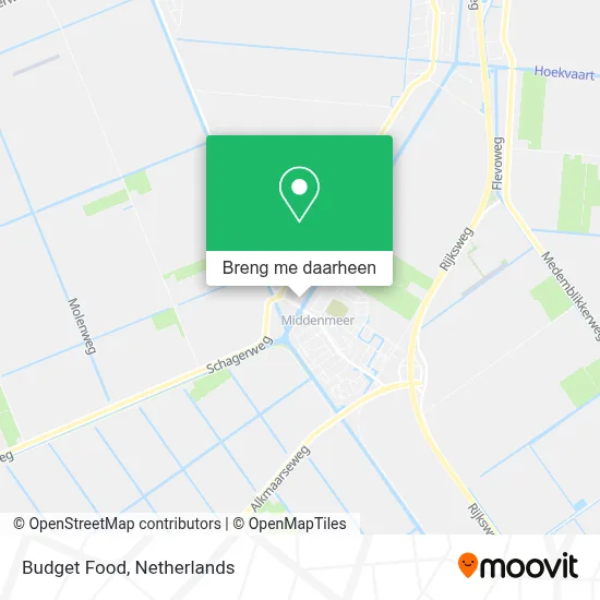 Budget Food kaart