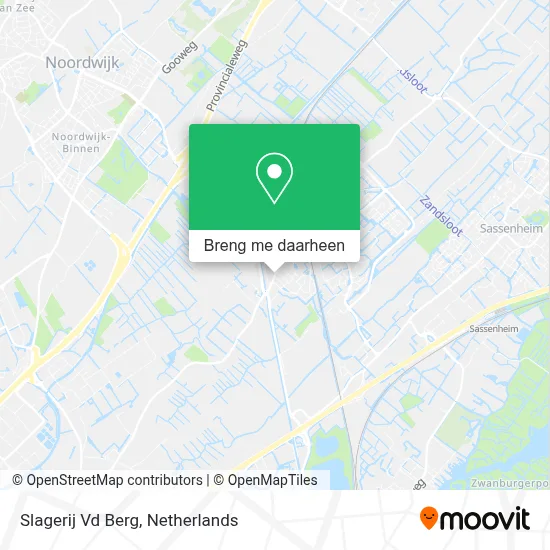 Slagerij Vd Berg kaart